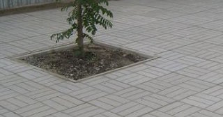 Качественная тротуарная плитка серого цвета в Люберцах в октябре